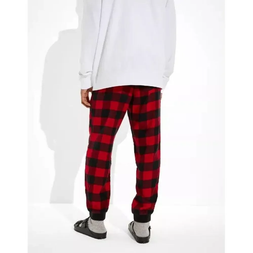 American Eagle‎ Outfitters Mens AE Plaid Flannel PJ Pant Buffalo Red Check SZ XL